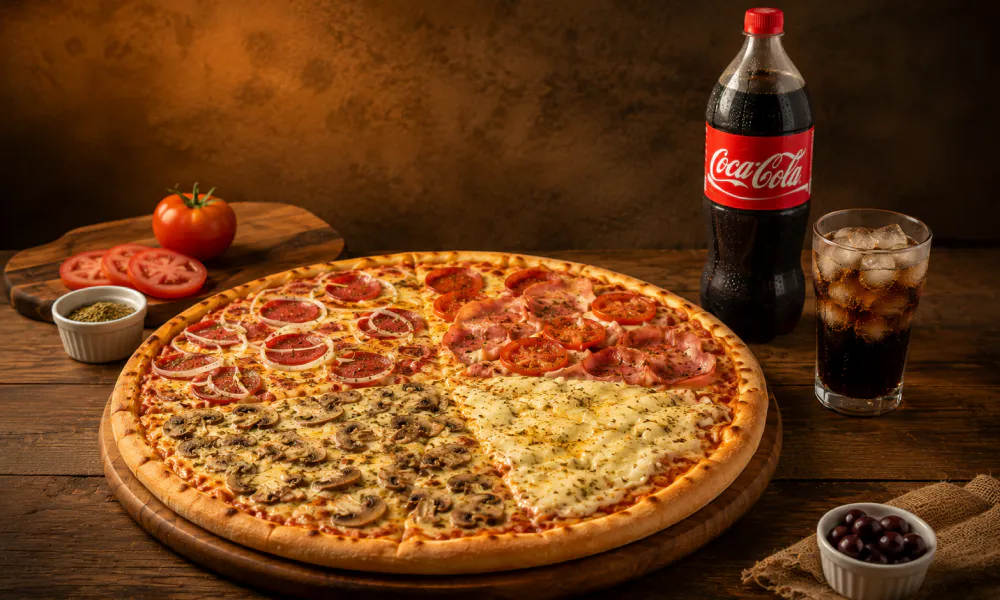 Pizza Grande 40cm + Refri 2L