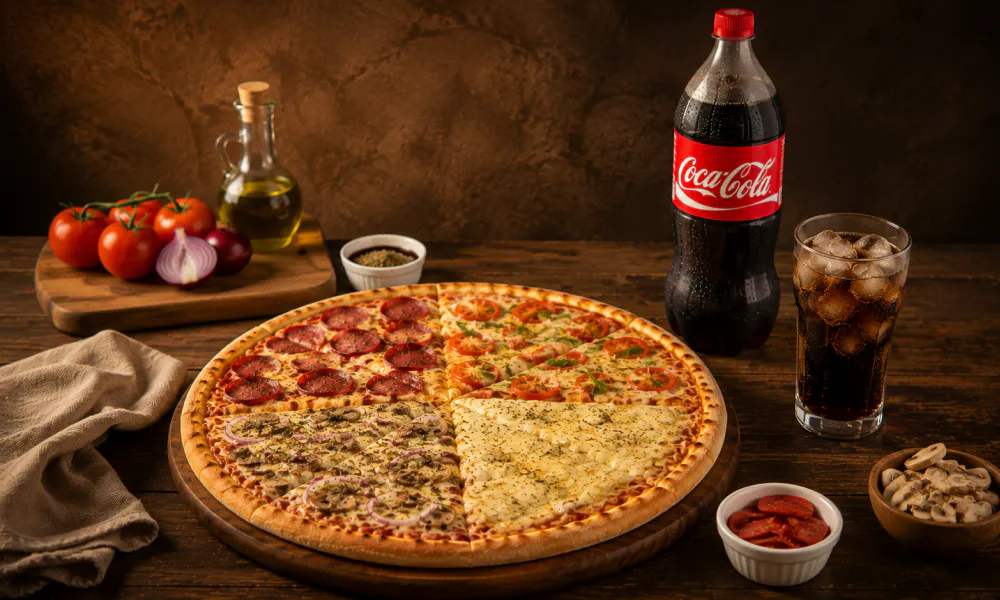 Pizza Média 35cm + Refri 2L